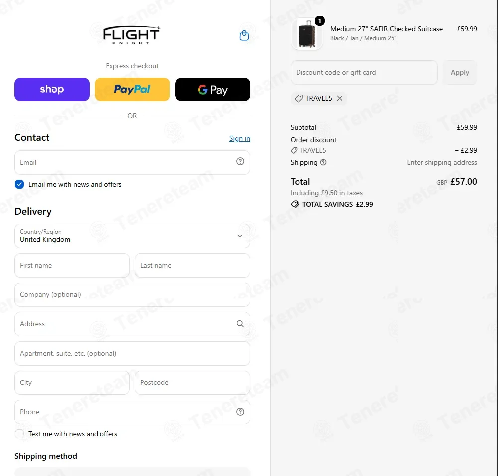 Flight Knight coupon code verified as working at checkout