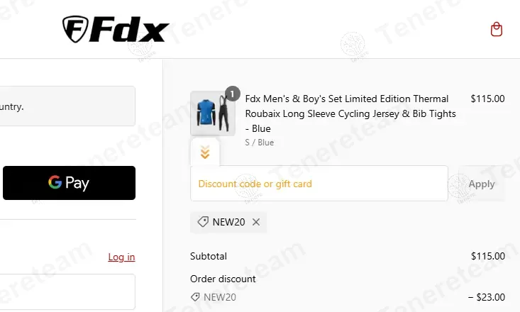 FDX Sports coupon code: 20% off with NEW20. Tested and valid as 1 year ago.