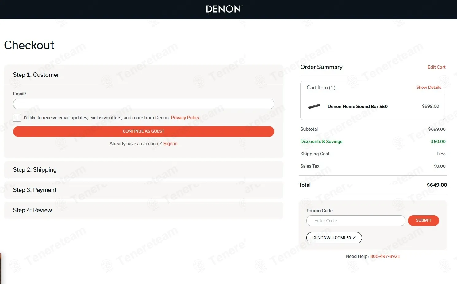 Denon coupon code: $50 off with DENONWELCOME50. Tested and valid as 2 months ago.