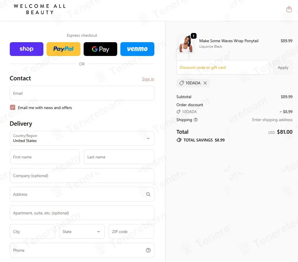 Welcome All Beauty coupon code: 10% off with 10DADA. Tested and valid as 8 months ago.