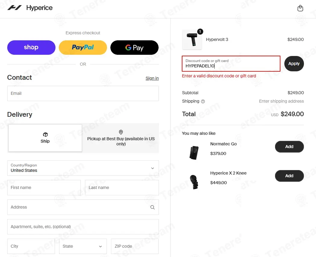 Hyperice coupon code: 10% off with HYPEPADEL10. Tested and valid as 6 days ago.
