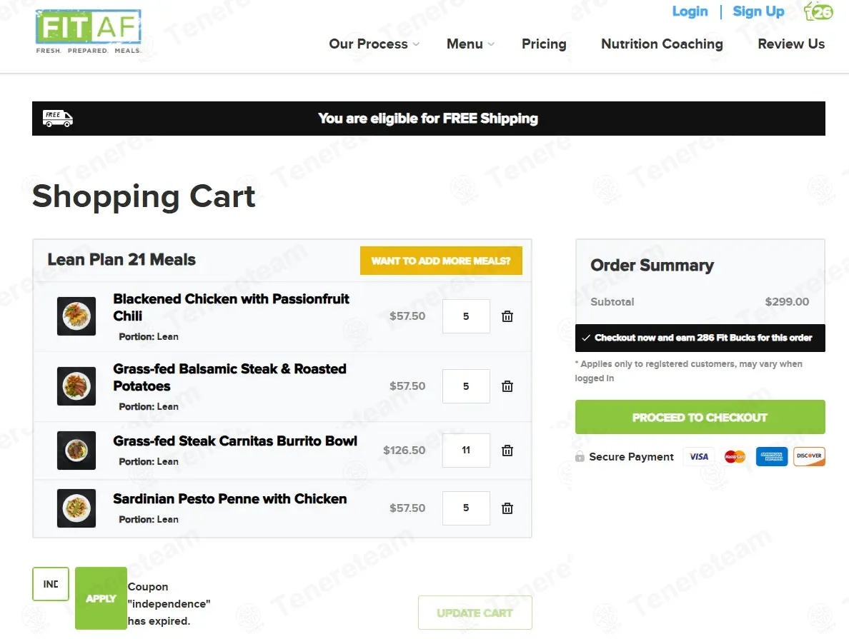 Fit AF Nutrition coupon code: 10% off with INDEPENDENCE. Tested and valid as 2 weeks ago.