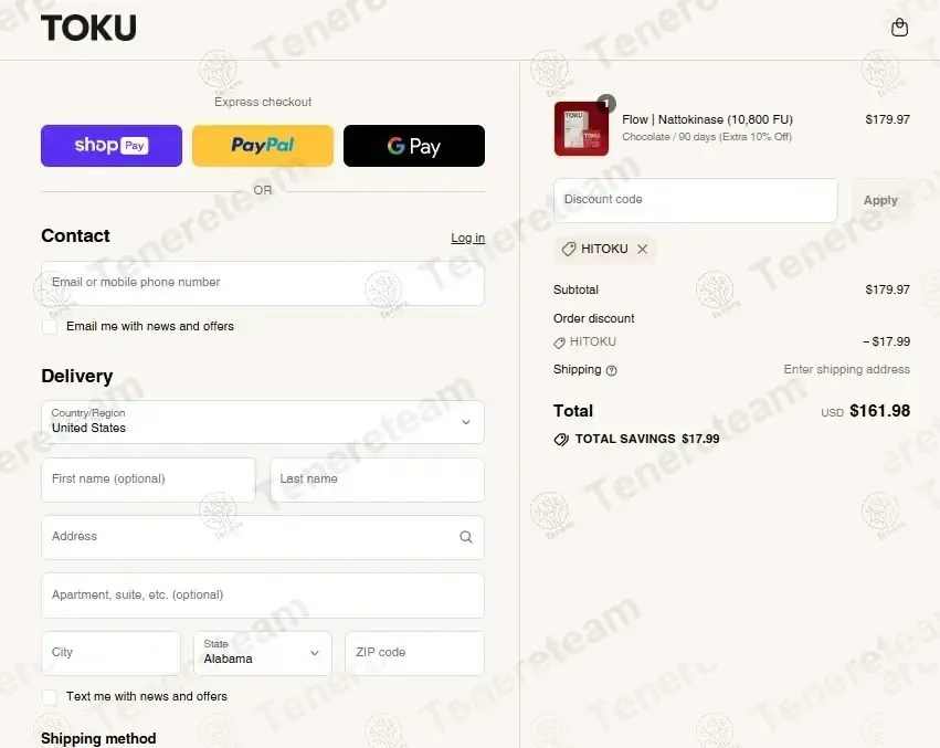 Toku Health apply coupon code