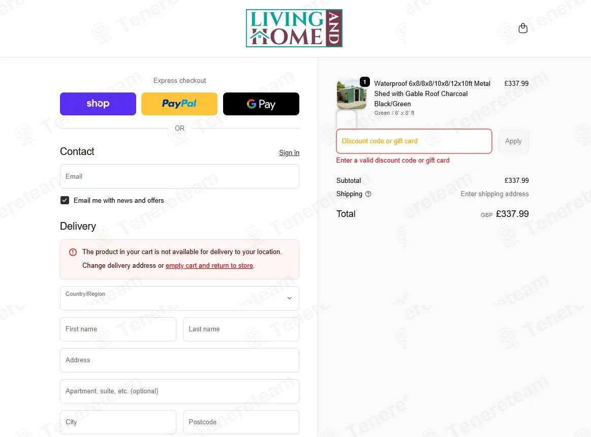 Living and Home coupon code: 10% off with AUTUMNSALE10. Tested and valid as 5 months ago.
