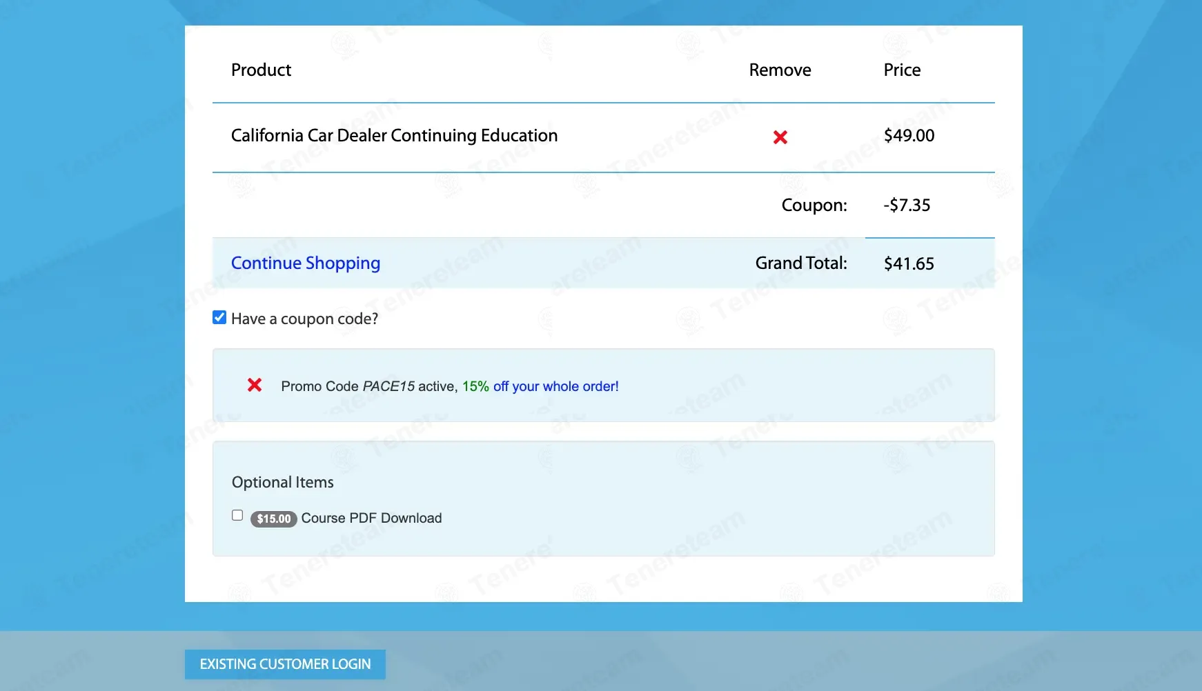 Online Auto Dealer Ed coupon code: 15% off with PACE15. Tested and valid as 3 days ago.