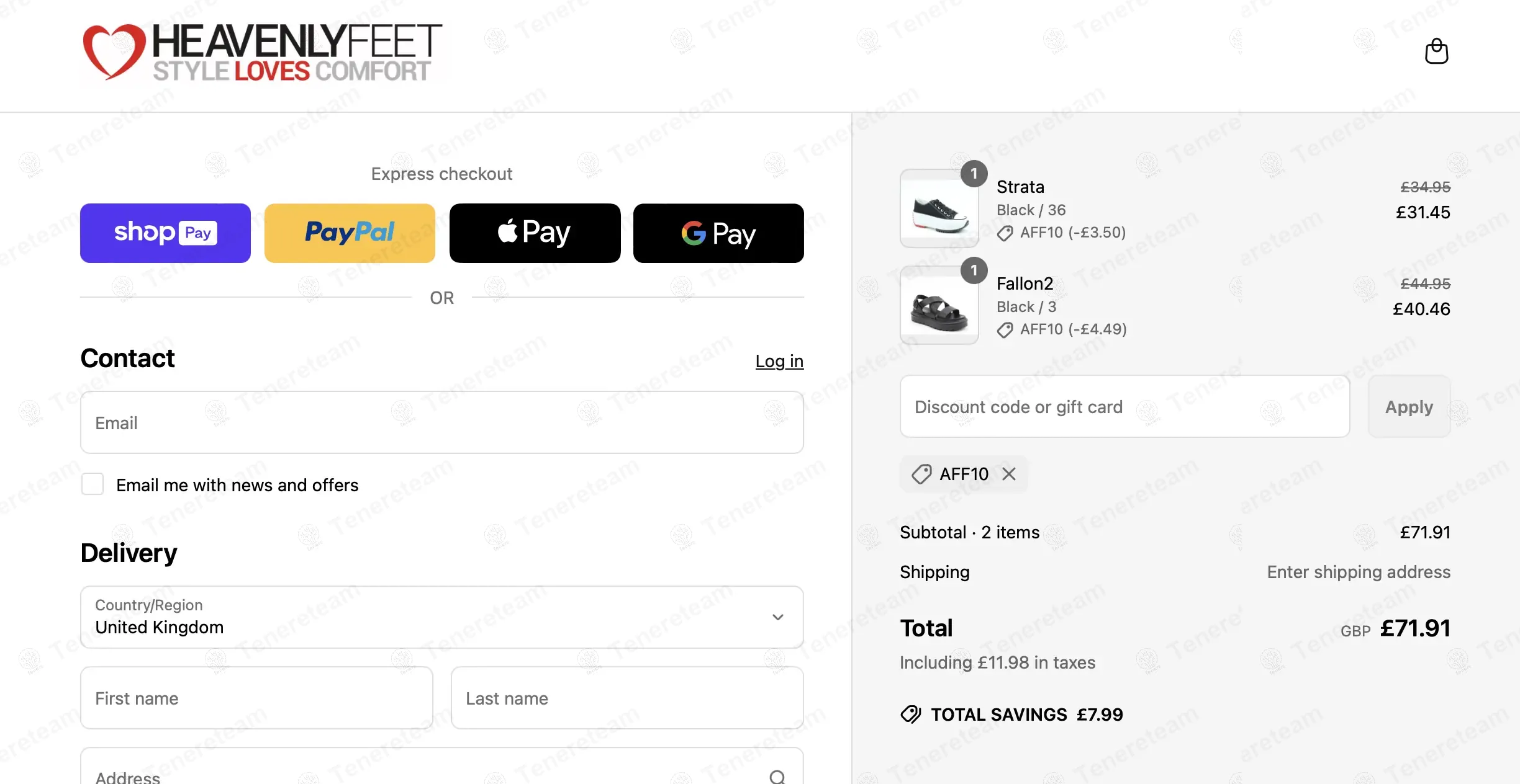 Heavenly Feet coupon code: 10% off with AFF10. Tested and valid as 1 year ago.