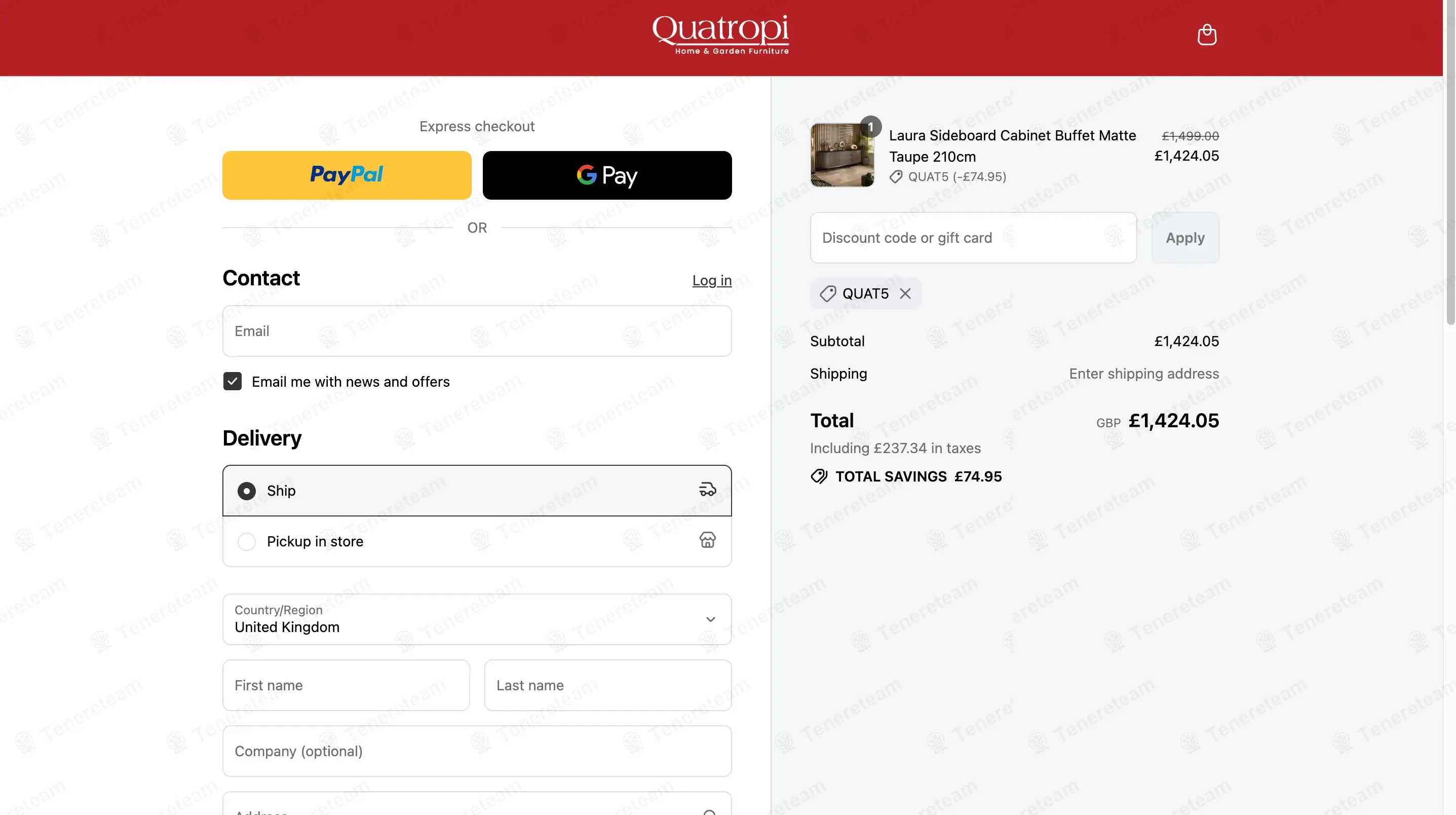 Quatropi coupon code: 5% off with QUAT5. Tested and valid as 9 months ago.