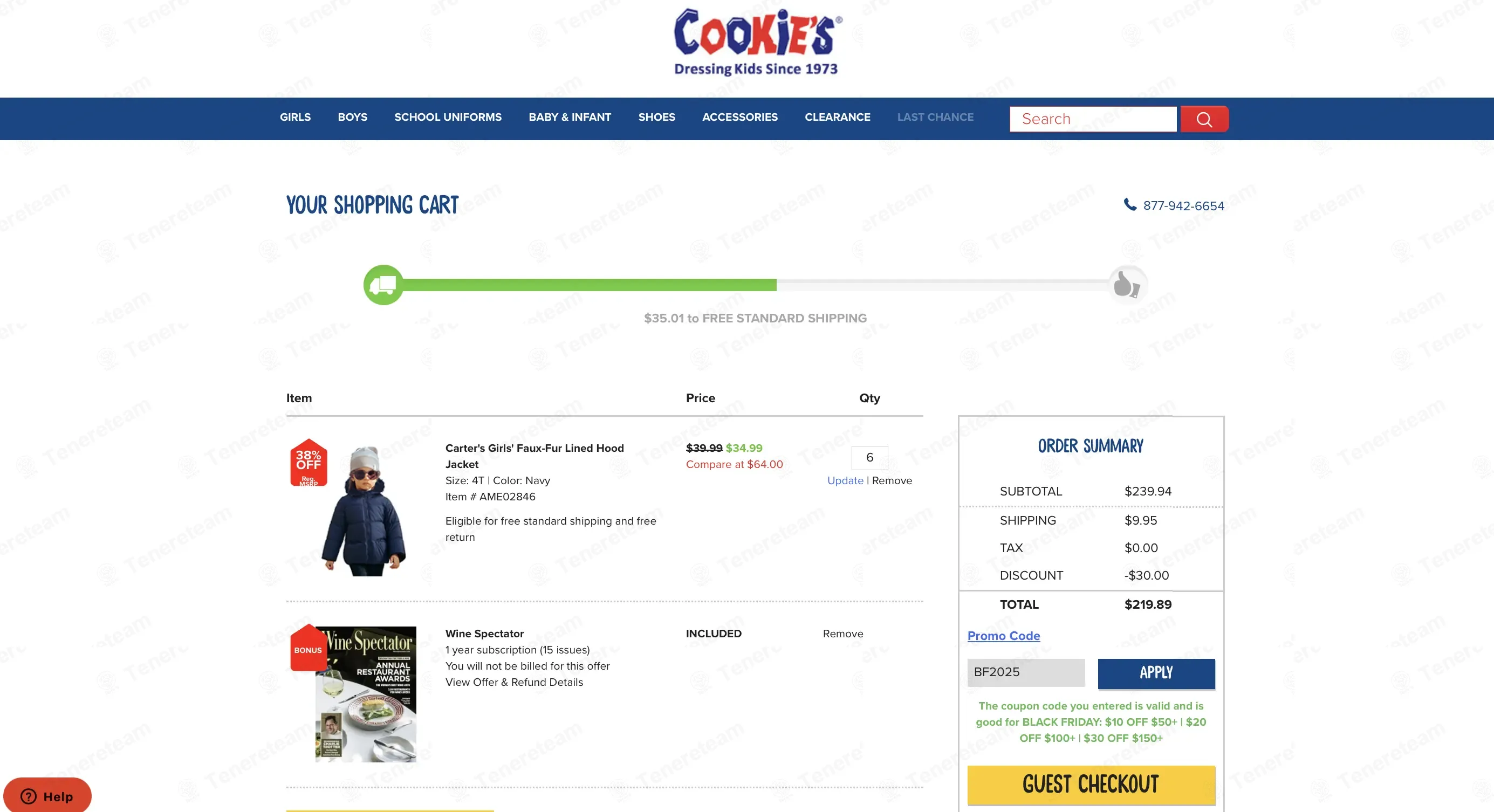 Cookies Kids coupon code: $30 off with BF2025. Tested and valid as 6 months ago.