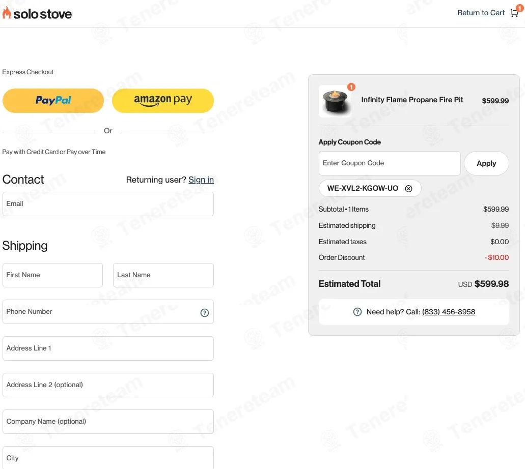 Solo Stove coupon code: $10 off with WE-XVL2-KGOW-UO. Tested and valid as 4 days ago.