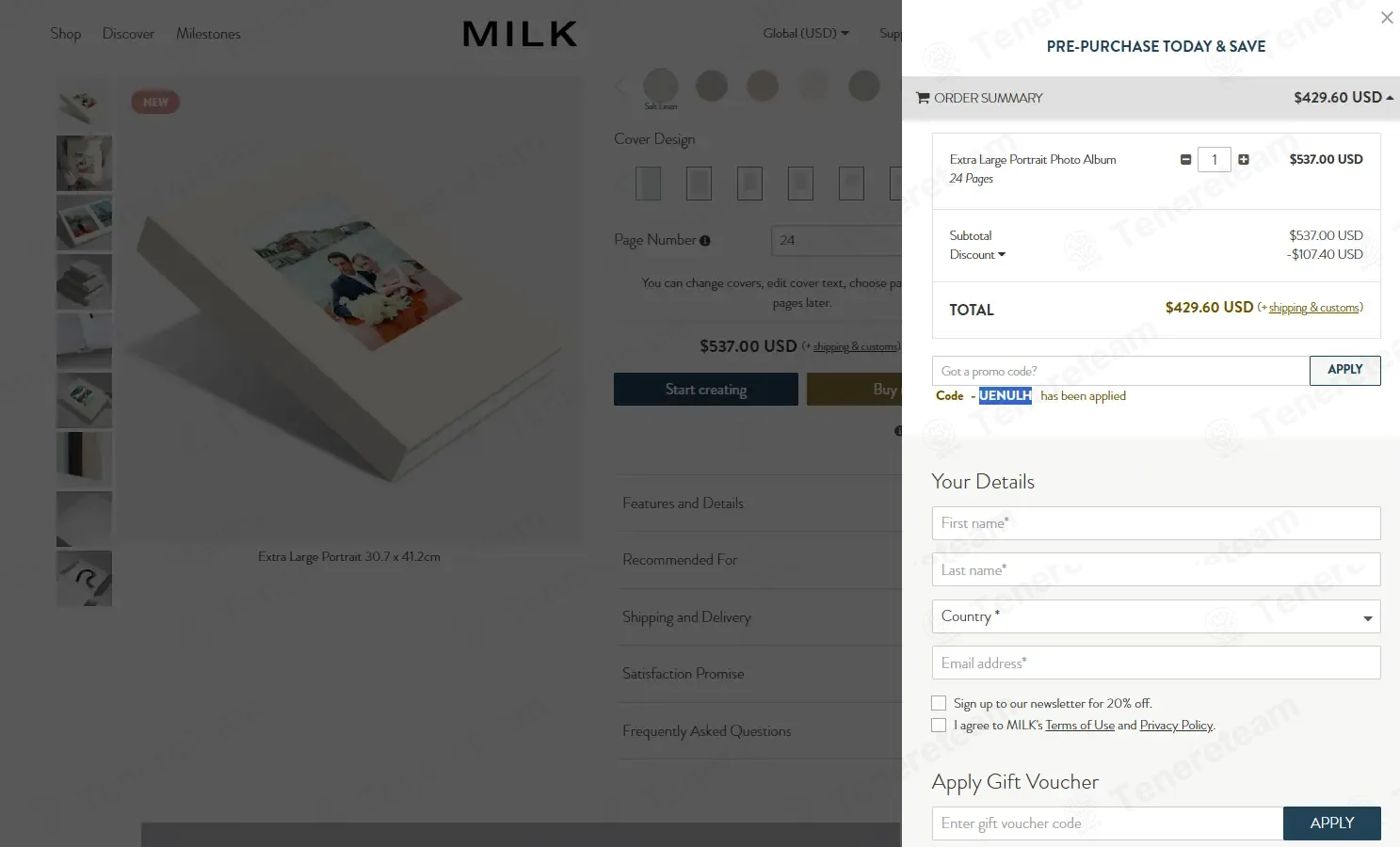MILK Books coupon code: 20% off with UENULH. Tested and valid as 4 months ago.