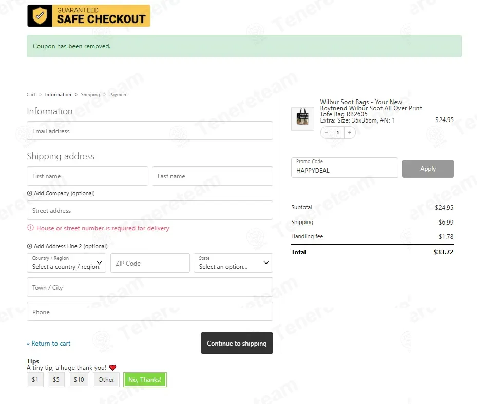 Wilbur Soot Merch coupon code: 15% off with HAPPYDEAL. Tested and valid as 3 months ago.