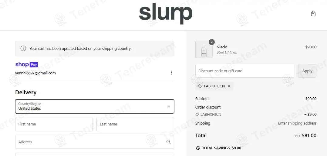 Slurp Laboratories coupon code: 10% off with LABHXHJCN. Tested and valid as 1 year ago.