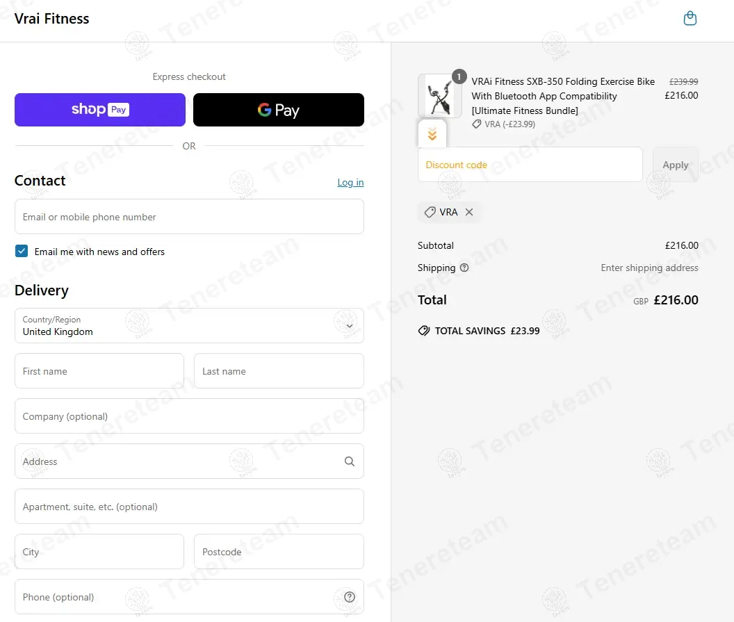 VRAi Fitness coupon code: 10% off with VRA. Tested and valid as 9 months ago.
