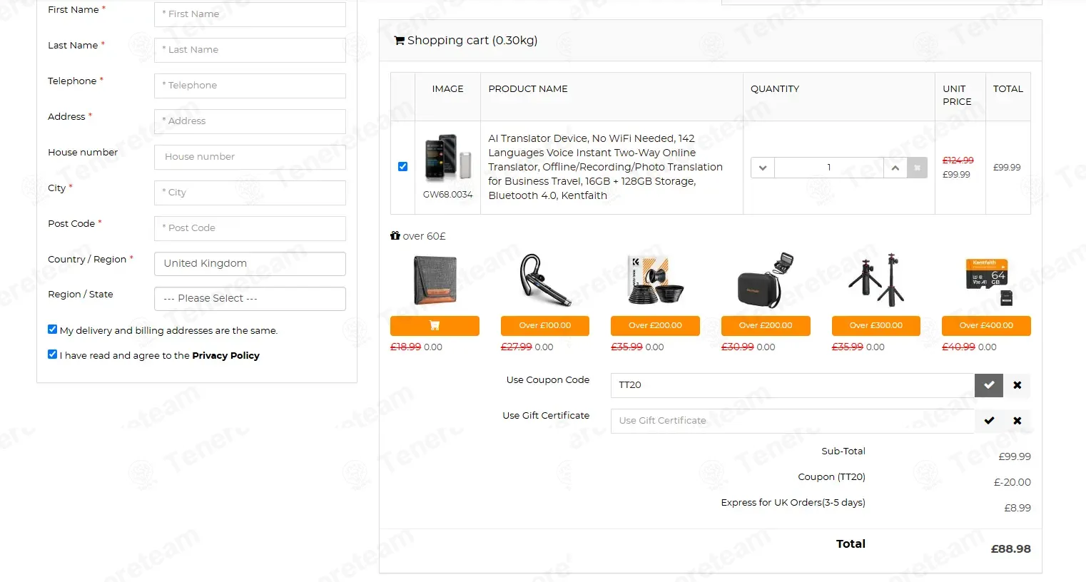 K and F Concept UK coupon code: 20% off with TT20. Tested and valid as 2 days ago.