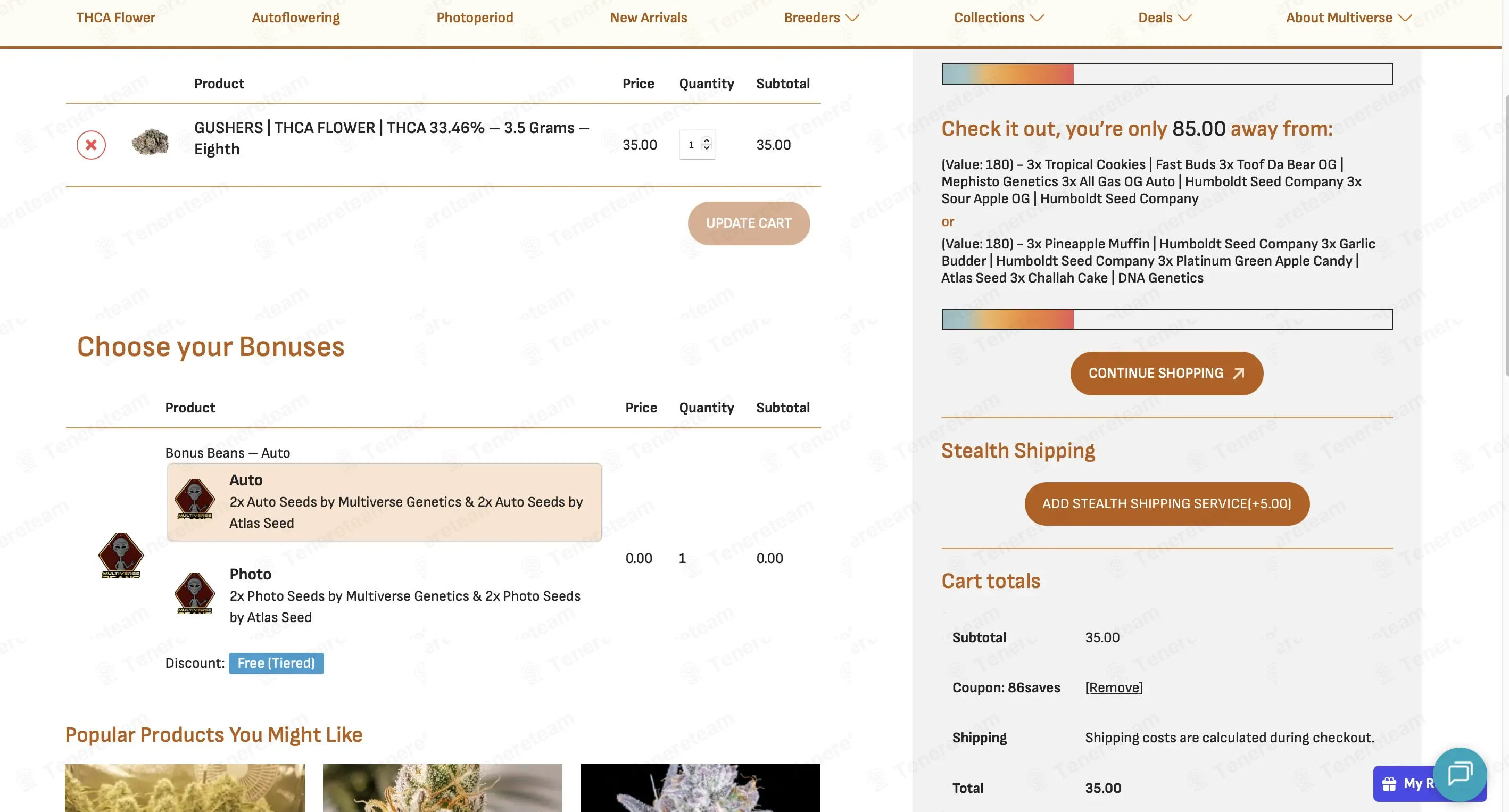 Multiverse Beans coupon code: 10% off with 86SAVES. Tested and valid as 6 months ago.