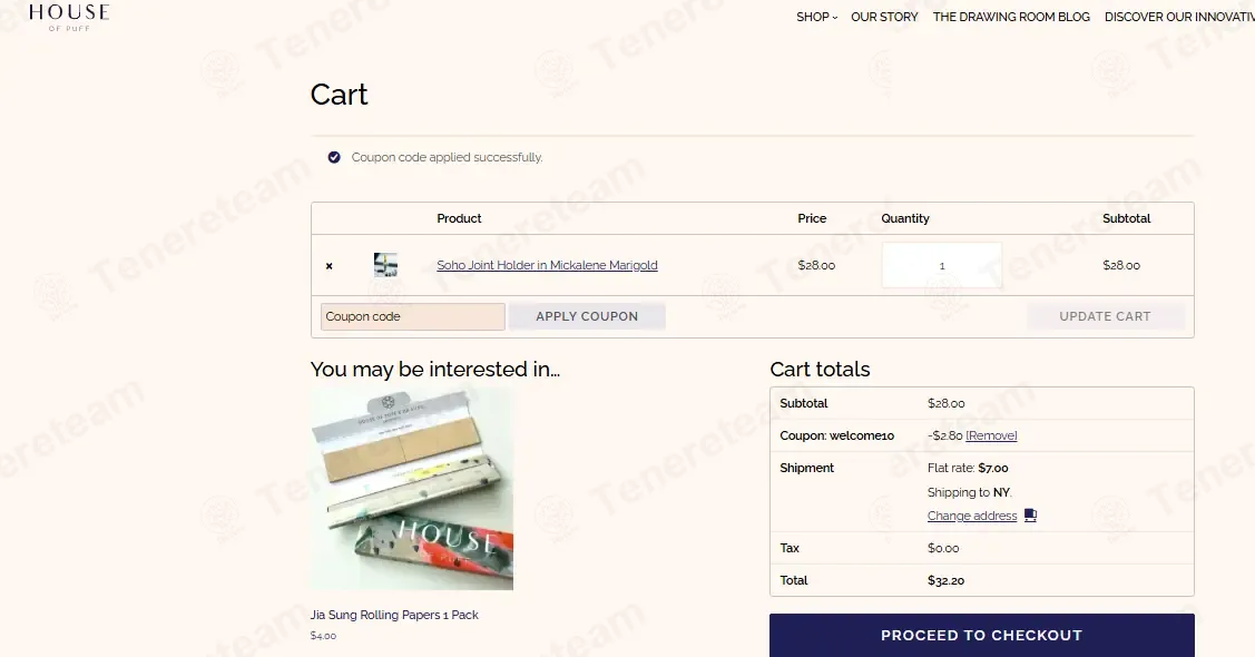 House Of Puff coupon code: 10% off with WELCOME10. Tested and valid as 2 days ago.