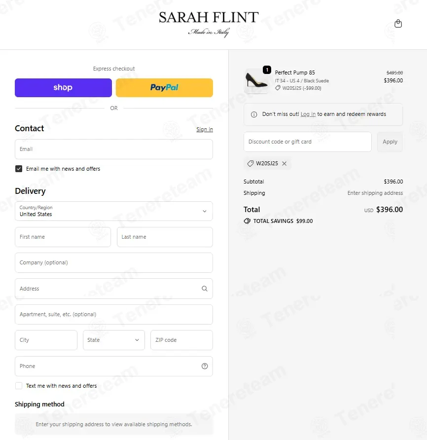 Sarah Flint coupon code: 20% off with W20SJ25. Tested and valid as 5 months ago.