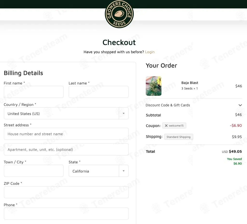 Growers Choice coupon code: 15% off with WELCOME15. Tested and valid as 1 month ago.