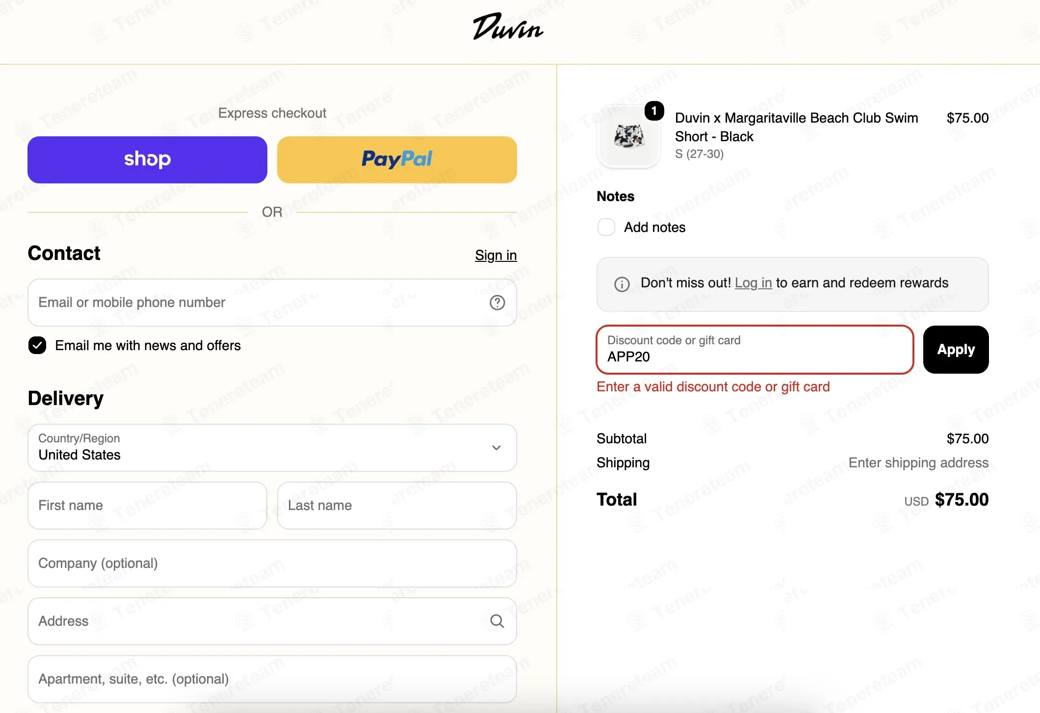 Duvin Design coupon code verified as working at checkout