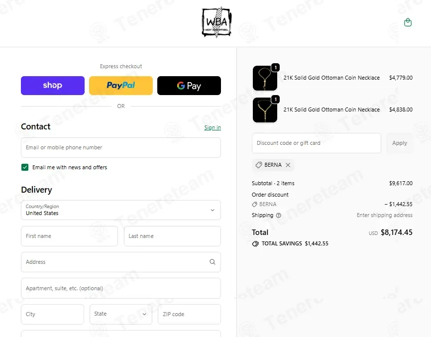West Bank Apparel apply coupon code
