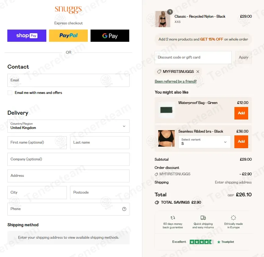 Snuggs UK coupon code: 10% off with MYFIRSTSNUGGS. Tested and valid as 10 months ago.