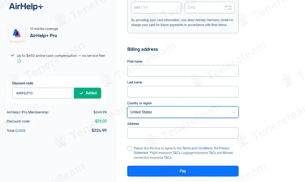 AirHelp coupon code: 10% off with AIRHLP10. Tested and valid as 1 month ago.