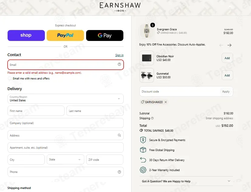 Thomas Earnshaw coupon code: 20% off with EARNSHAW20. Tested and valid as 41 seconds ago.