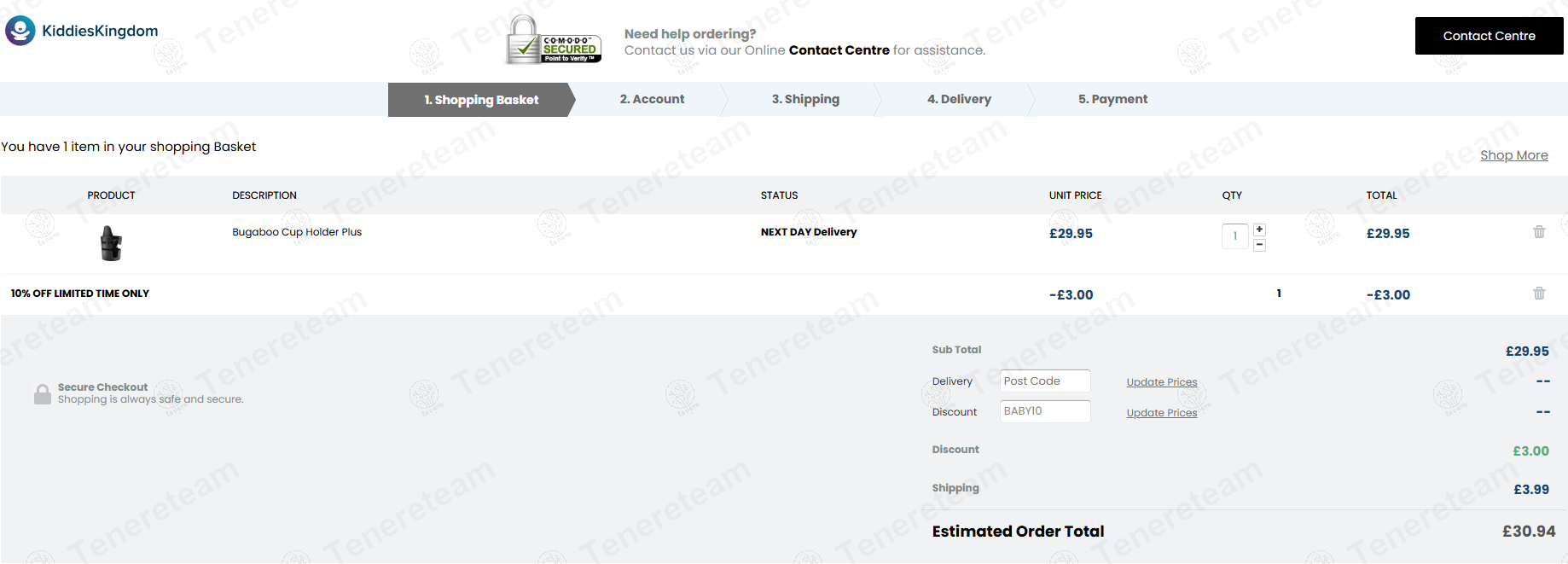 Kiddies Kingdom coupon code: 10% off with BABY10. Tested and valid as 9 months ago.