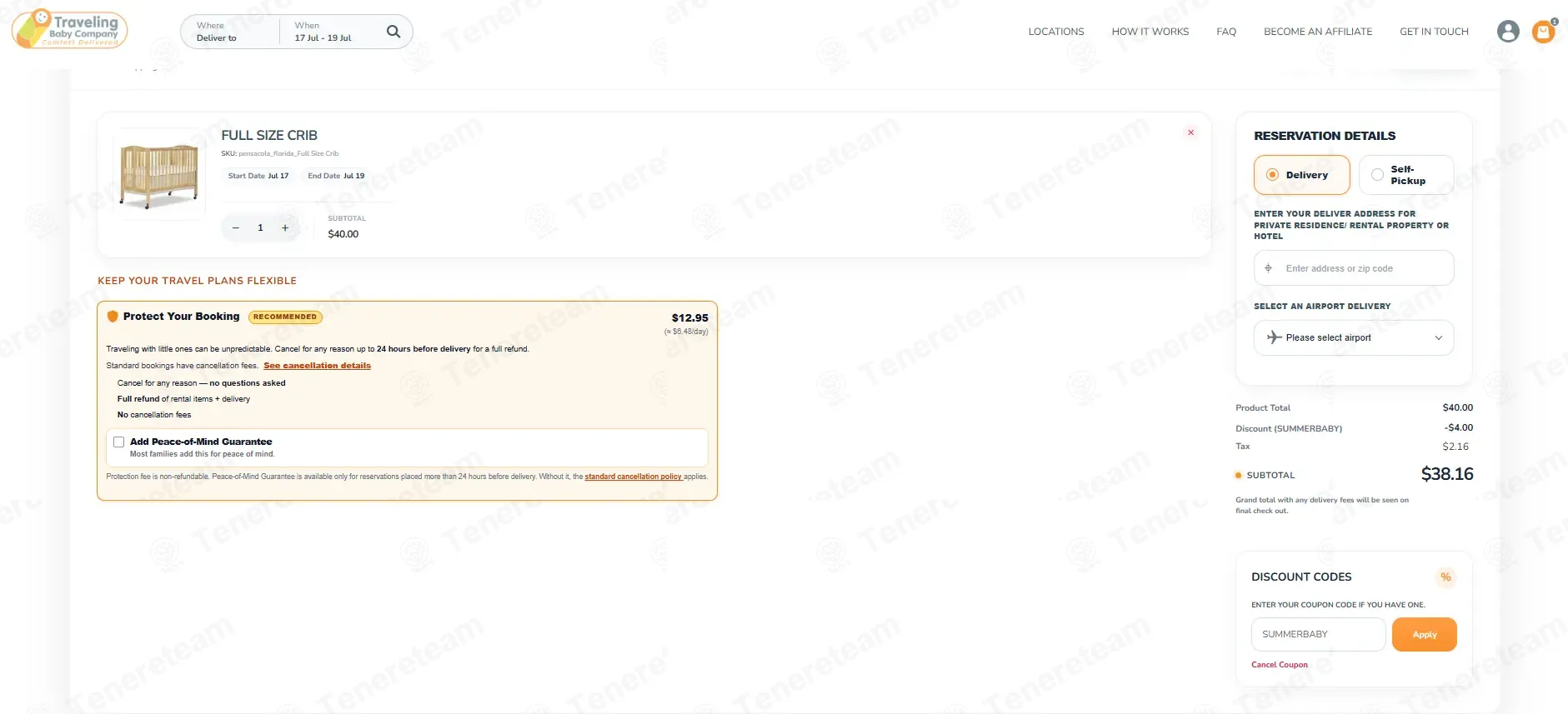 Traveling Baby coupon code: 10% off with SUMMERBABY. Tested and valid as 1 month ago.