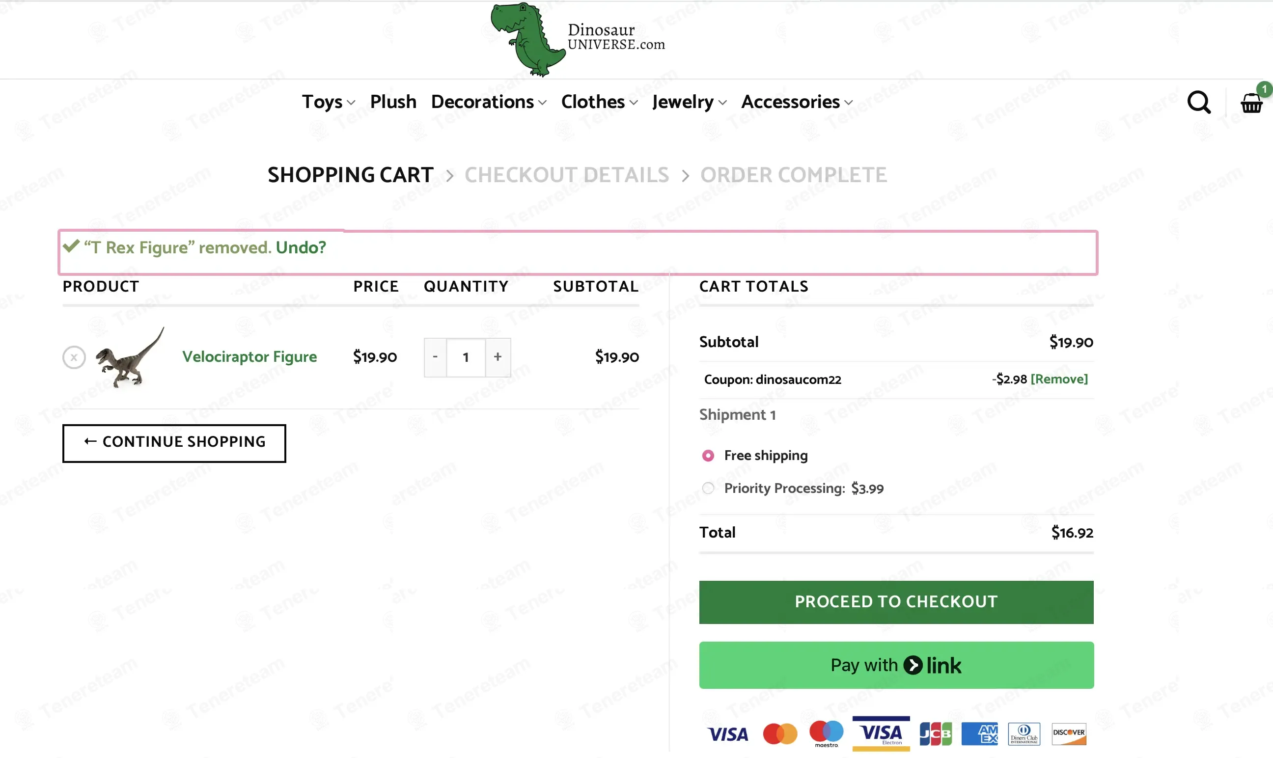 Dinosaur Universe coupon code: 15% off with DINOSAUCOM22. Tested and valid as 1 month ago.