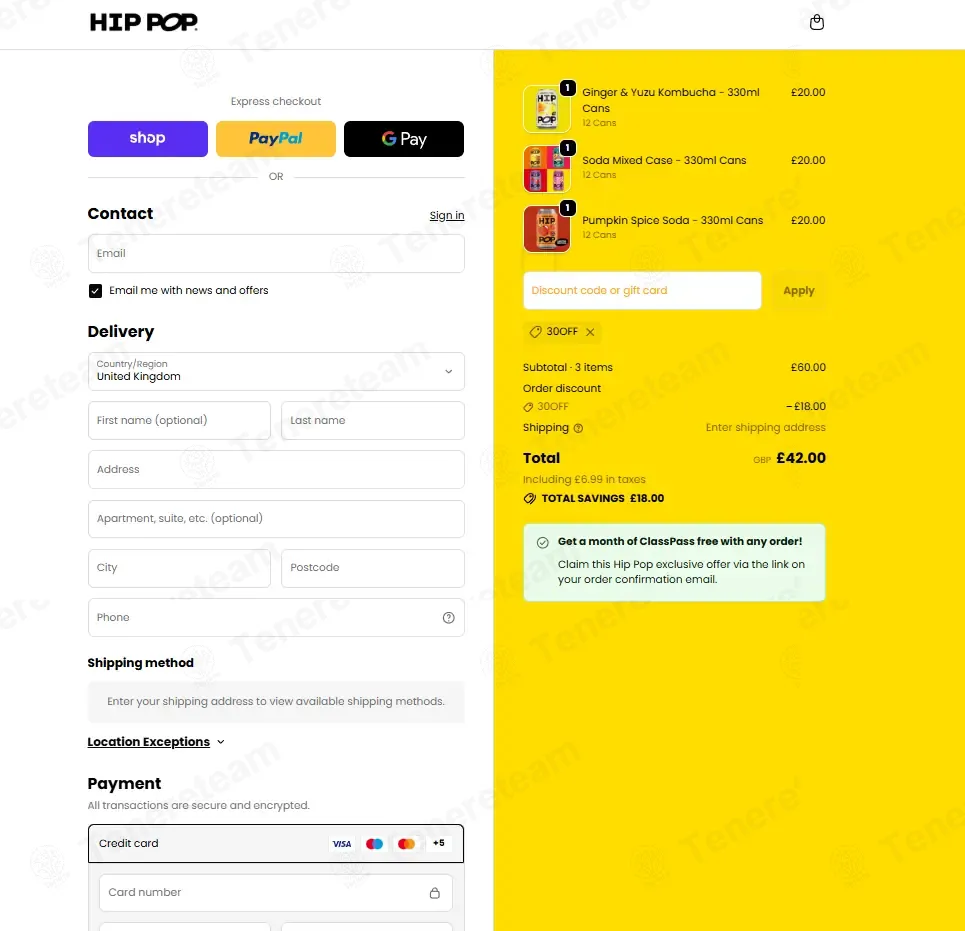 Hip Pop Kombucha coupon code: 30% off with 30OFF. Tested and valid as 9 months ago.