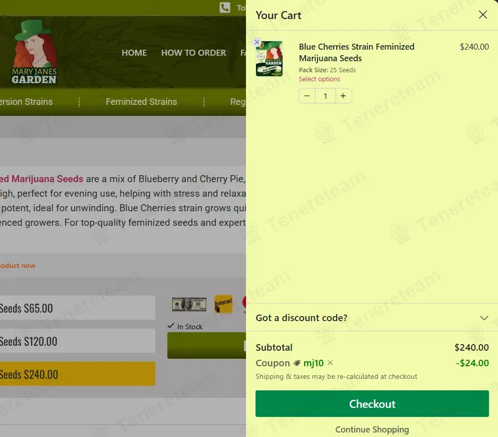 Mary Jane's Garden coupon code: 10% off with mj10. Tested and valid as 11 months ago.