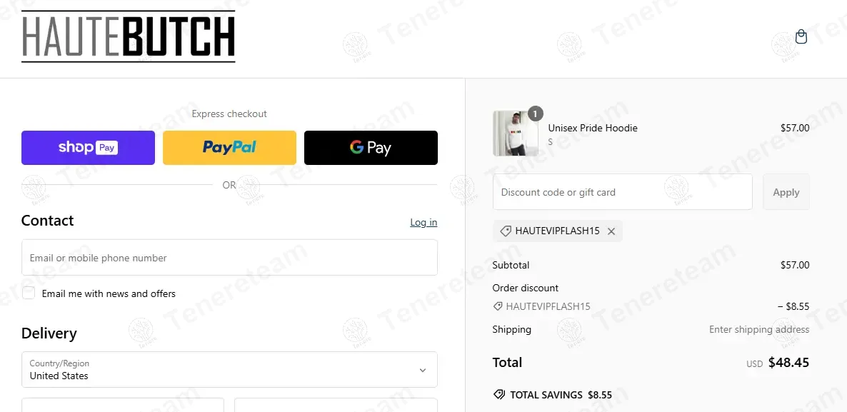 HauteButch coupon code: 15% off with HAUTEVIPFLASH15. Tested and valid as 1 year ago.