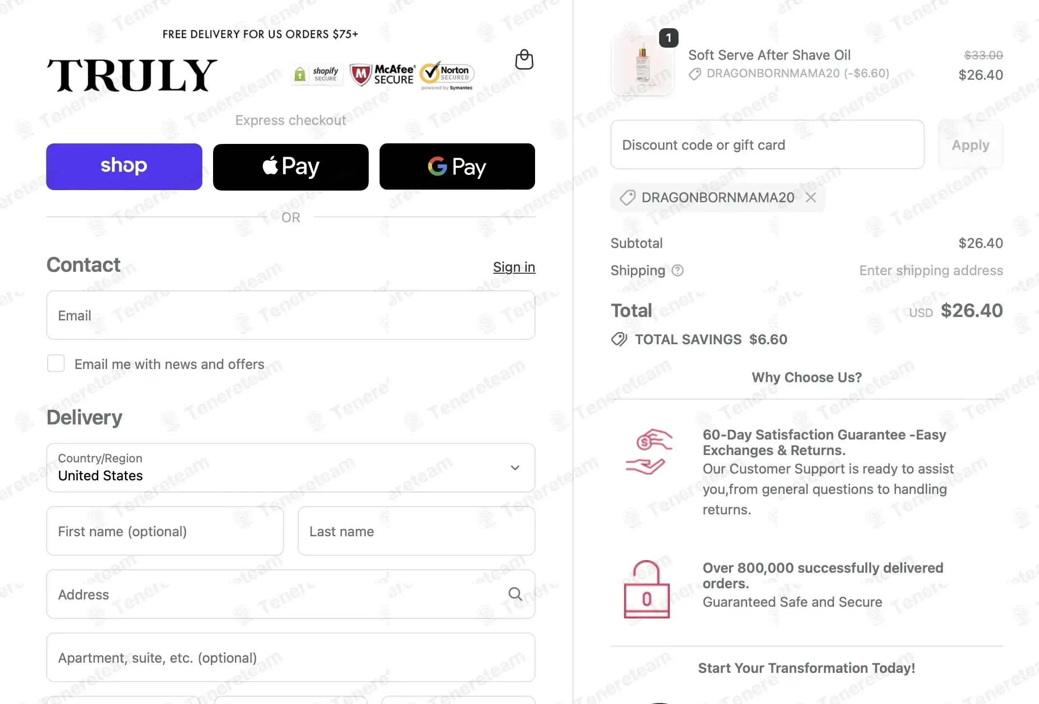 Truly Beauty coupon code: 20% off with DRAGONBORNMAMA20. Tested and valid as 2 weeks ago.