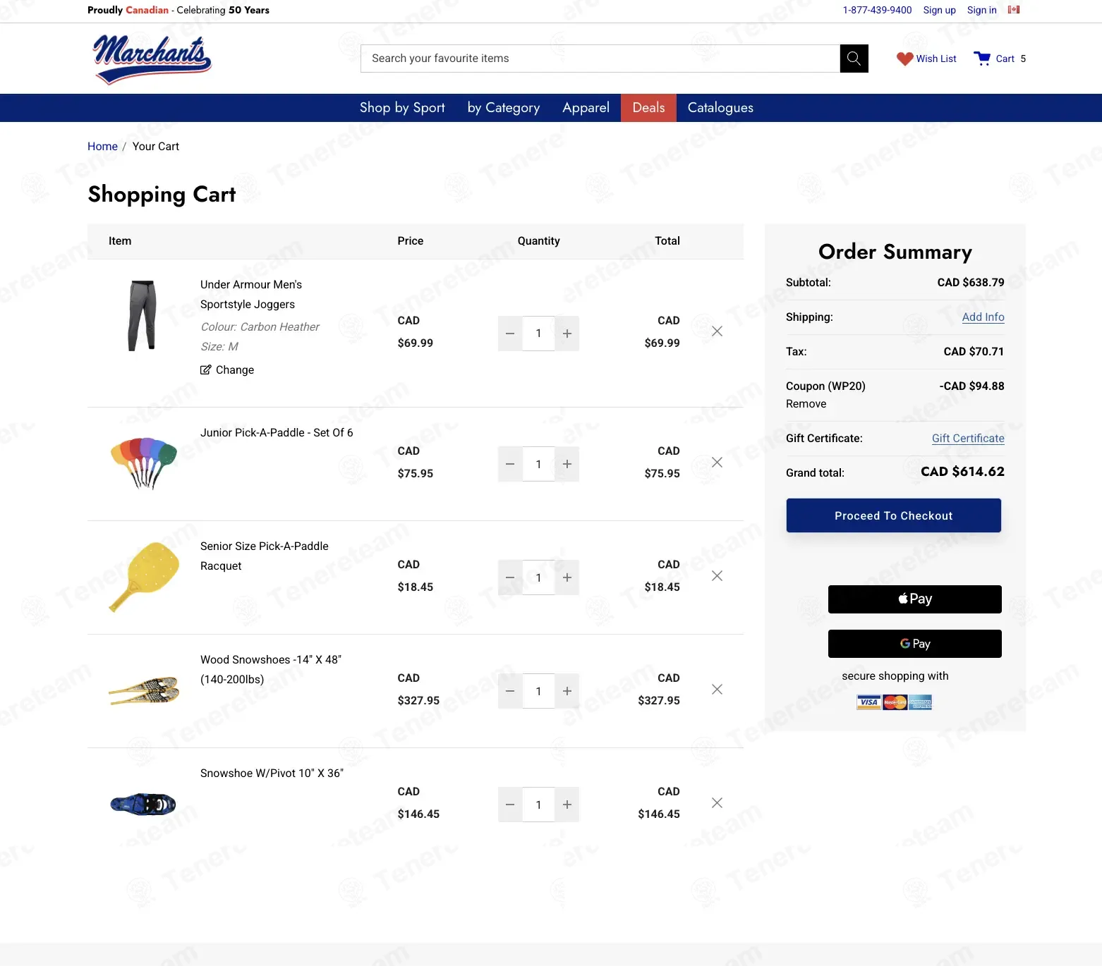 Marchants coupon code: 20% off with WP20. Tested and valid as 4 months ago.