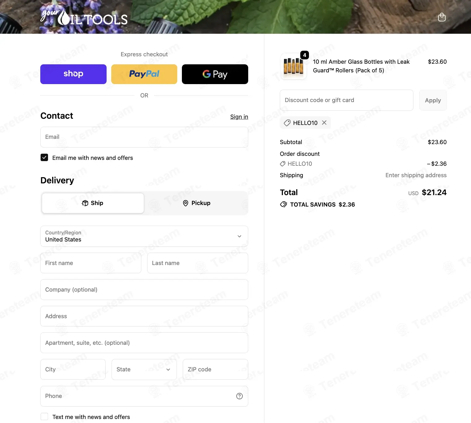 Your Oil Tools coupon code: 10% off with HELLO10. Tested and valid as 3 months ago.