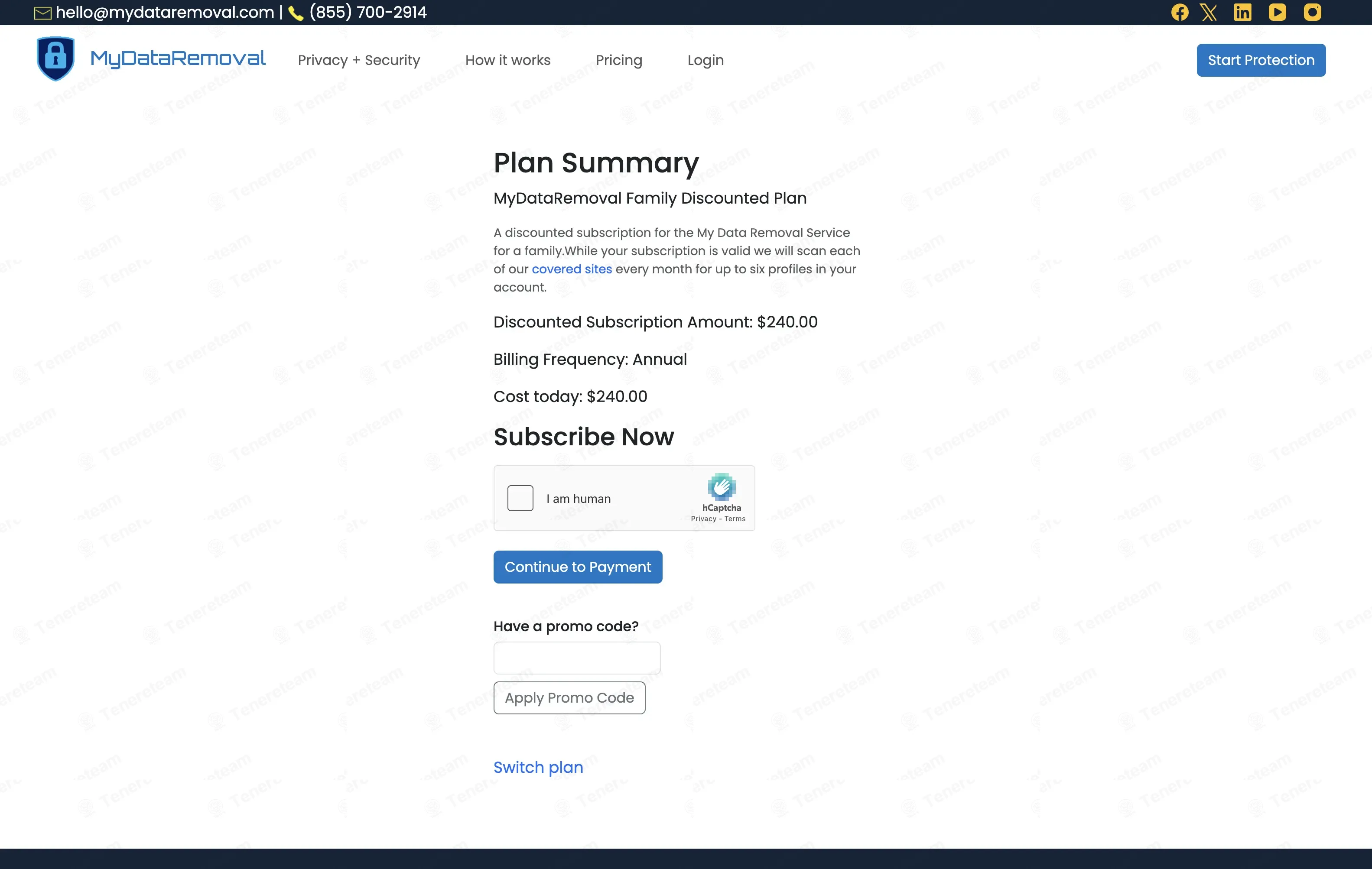 My Data Removal coupon code: $10 off with LIFESTYLE. Tested and valid as 3 months ago.