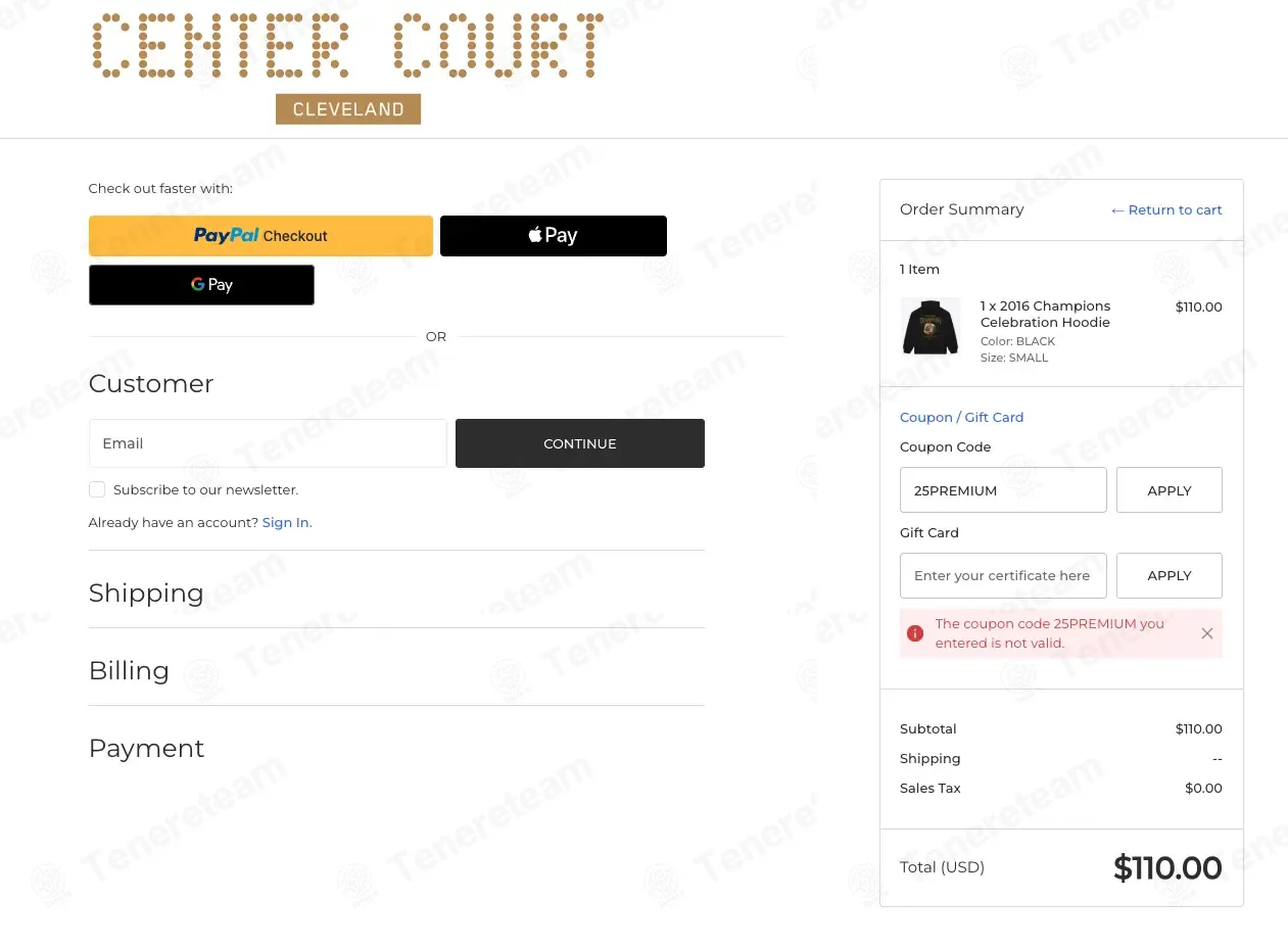 Cleveland Cavaliers Team Shop coupon code: Sale off with 25PREMIUM. Tested and valid as 2 days ago.