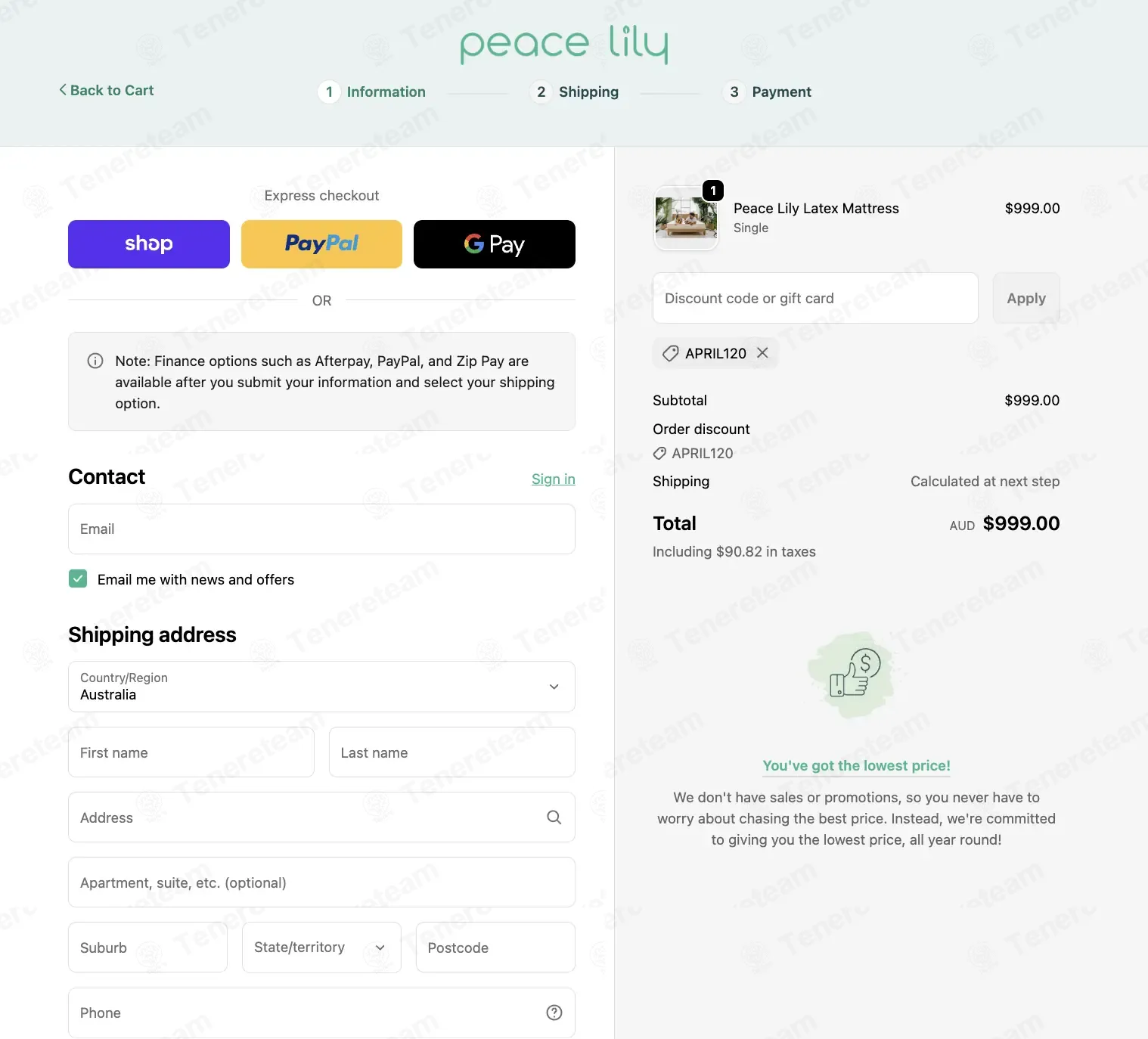 Peacelily AU coupon code: Sale off with APRIL120. Tested and valid as 1 month ago.