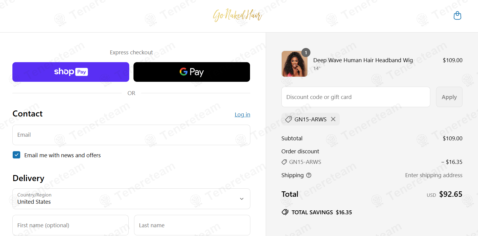 GoNaked Hair coupon code: 15% off with GN15-ARWS. Tested and valid as 1 year ago.