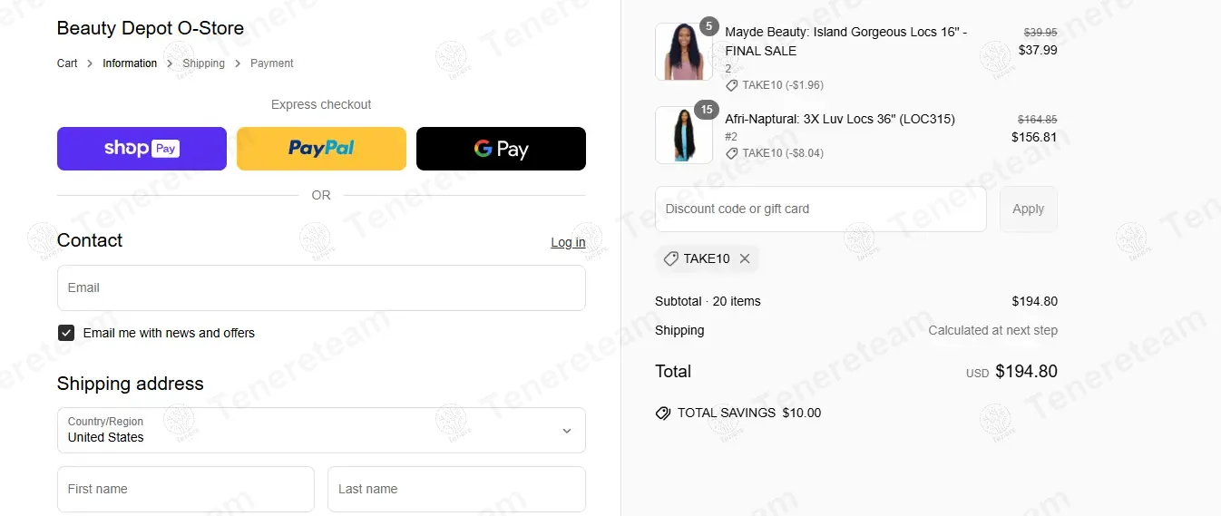 Shop Beauty Depot coupon code: $10 off with TAKE10. Tested and valid as 1 year ago.