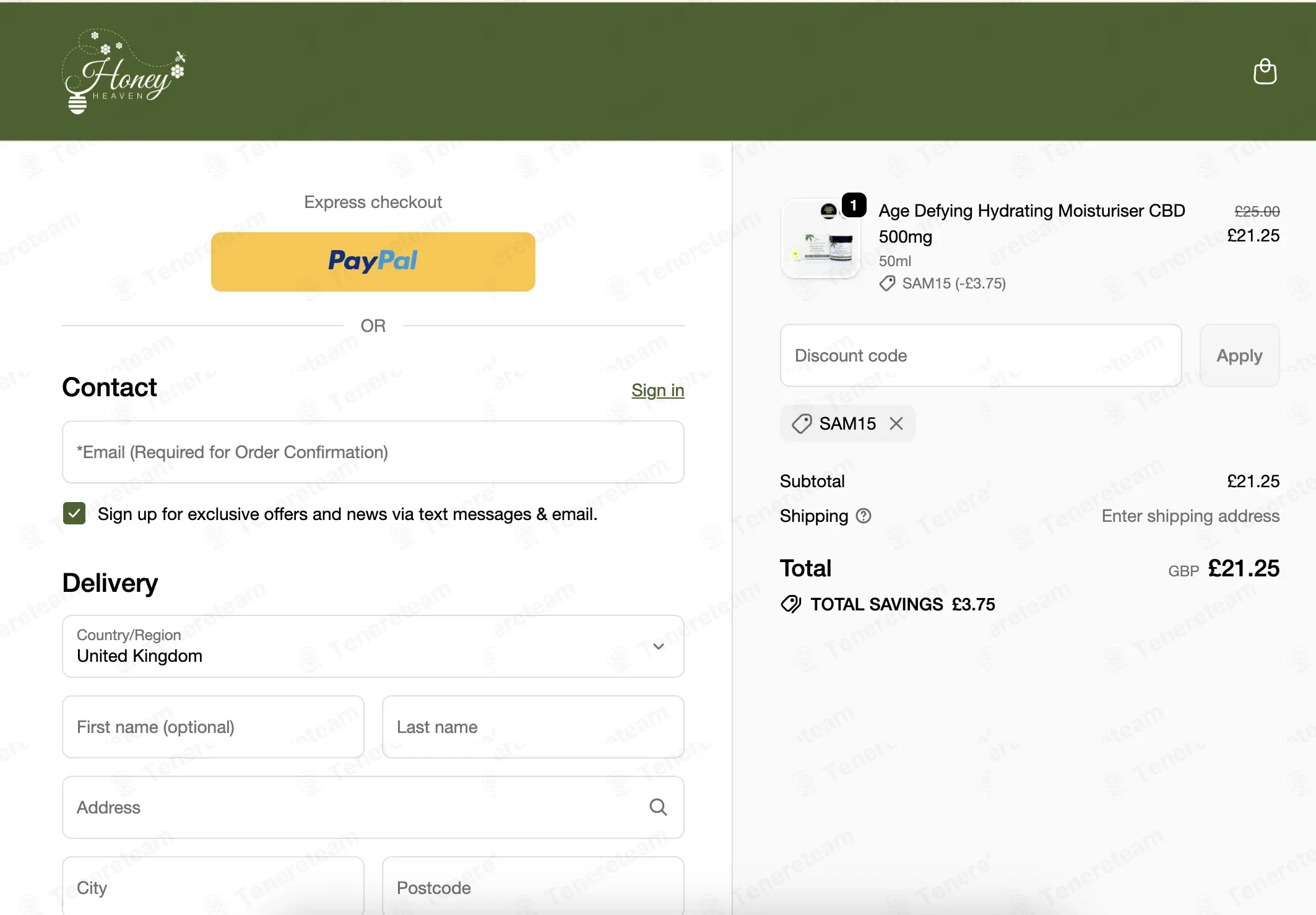 Honey Heaven coupon code: 15% off with SAM15. Tested and valid as 6 days ago.