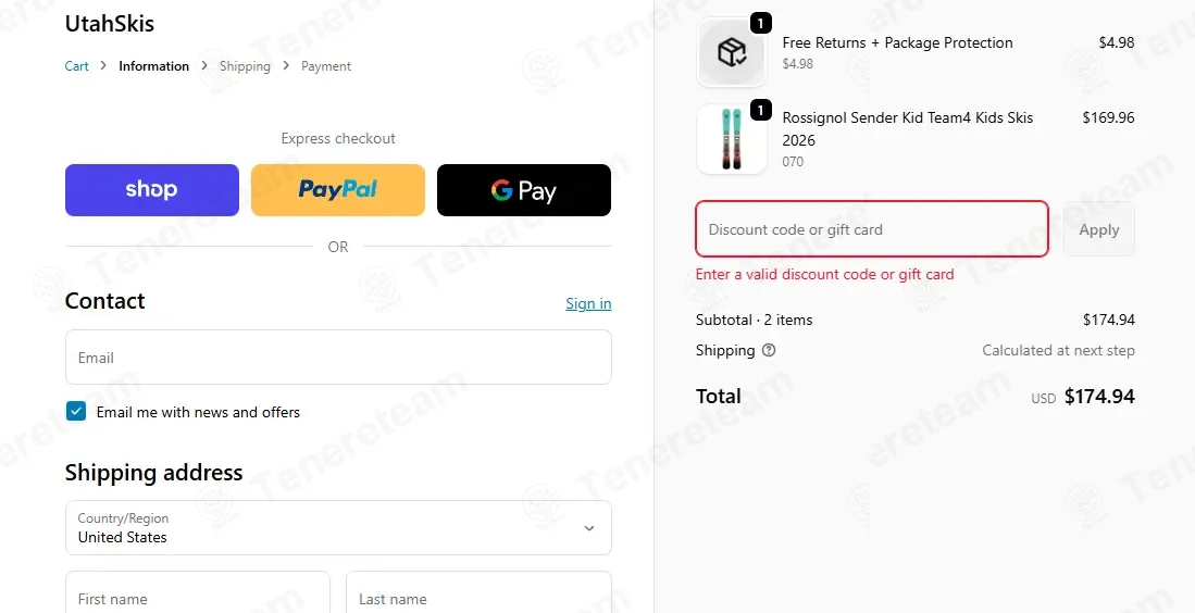 Utah Skis coupon code: 5% off with available. Tested and valid as 4 months ago.