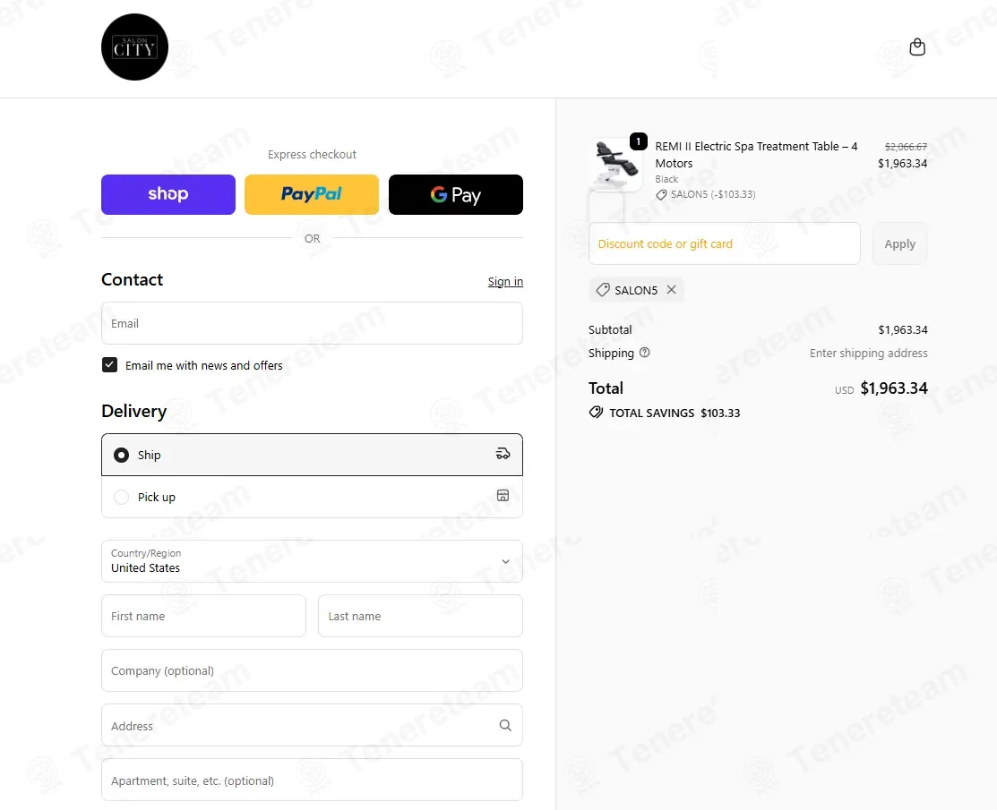 Shop Salon City coupon code: 5% off with SALON5. Tested and valid as 1 week ago.