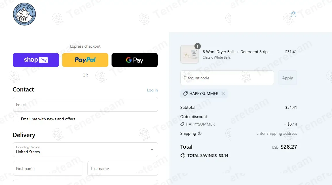 Smart Sheep Premium Wool Dryer Balls coupon code: 10% off with HAPPYSUMMER. Tested and valid as 10 months ago.