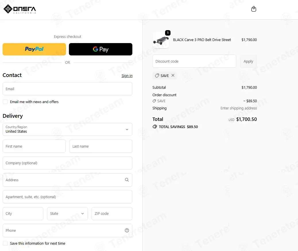 Onsra California coupon code: 5% off with SAVE. Tested and valid as 5 months ago.