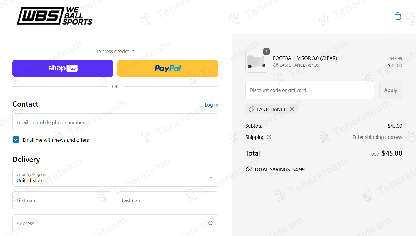We Ball Sports coupon code: 10% off with LASTCHANCE. Tested and valid as 1 year ago.