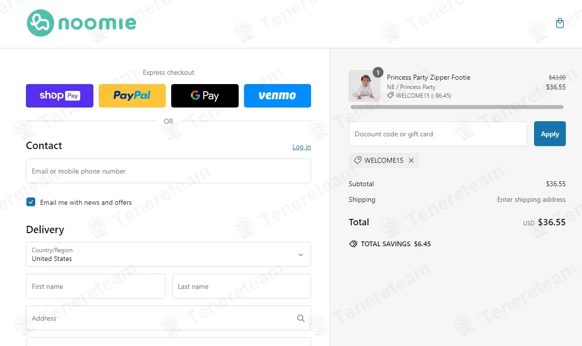 Baby Noomie coupon code: 15% off with WELCOME15. Tested and valid as 1 year ago.