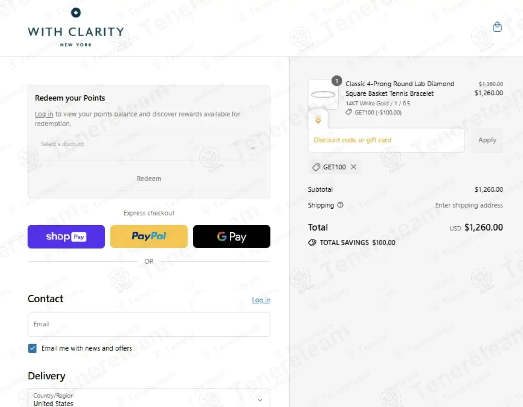 With Clarity coupon code: $100 off with GET100. Tested and valid as 1 day ago.