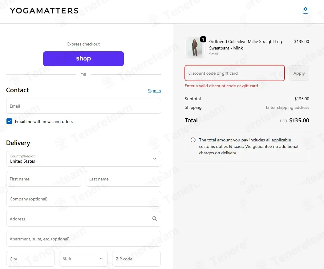 Yogamatters apply coupon code